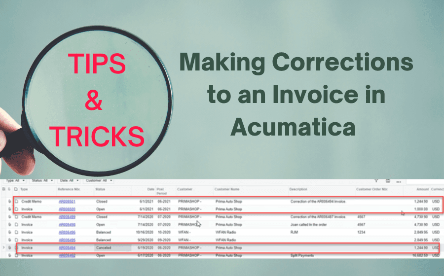 Acumatica Tips & Tricks