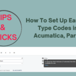 How To Set Up Earning Type Codes in Acumatica, Part 1