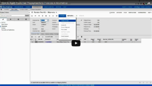 How To Apply Prepayments to Invoices in Acumatica Video