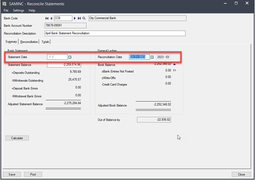 How to Complete Bank Reconciliations in Sage 300, step 5