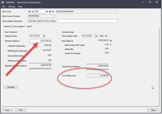 How to Complete Bank Reconciliations in Sage 300, step 6