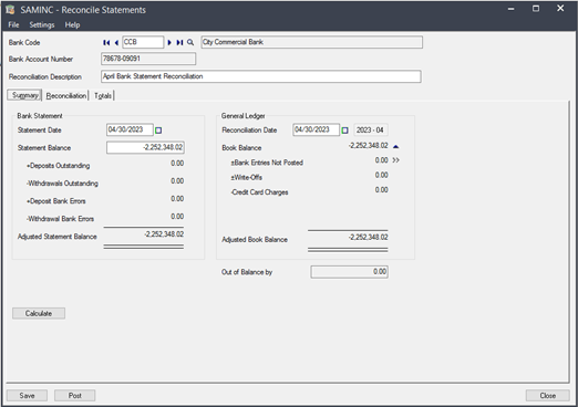 How to Complete Bank Reconciliations in Sage 300, step 10