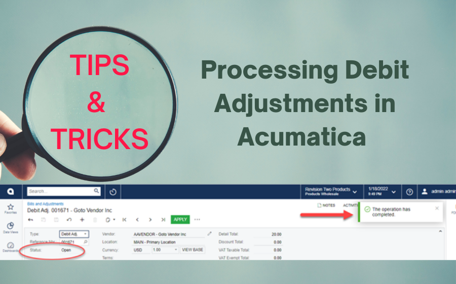 how-to-process-a-debit-adjustment-in-acumatica-mindover-software