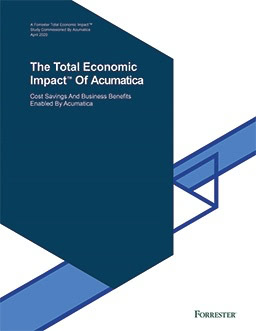 Cover of white paper on Total Economic Impact of Acumatica